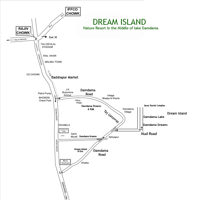 Dream Island Route Map